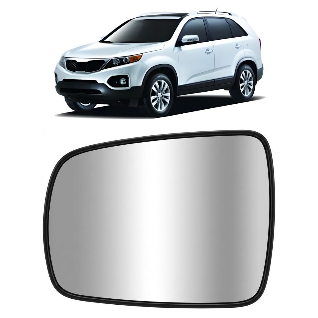 Imagem Lente Retrovisor Convexo KIA Sorento 2011 a 2020 Sem Base