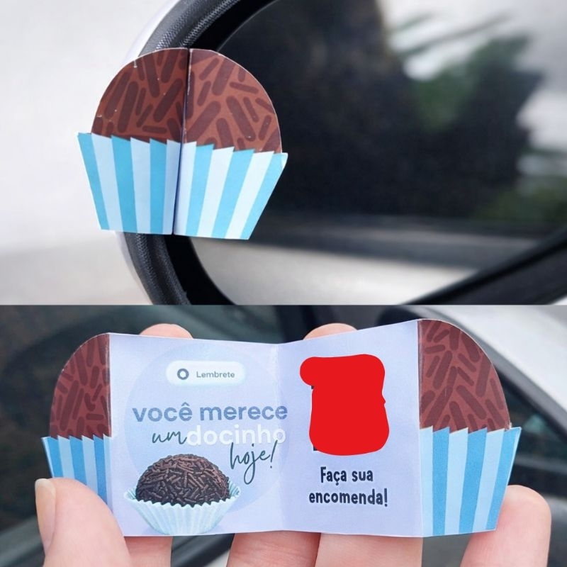 100 Unidades Cartão de Visita para Retrovisor Personalizado em Oferta na Shopee