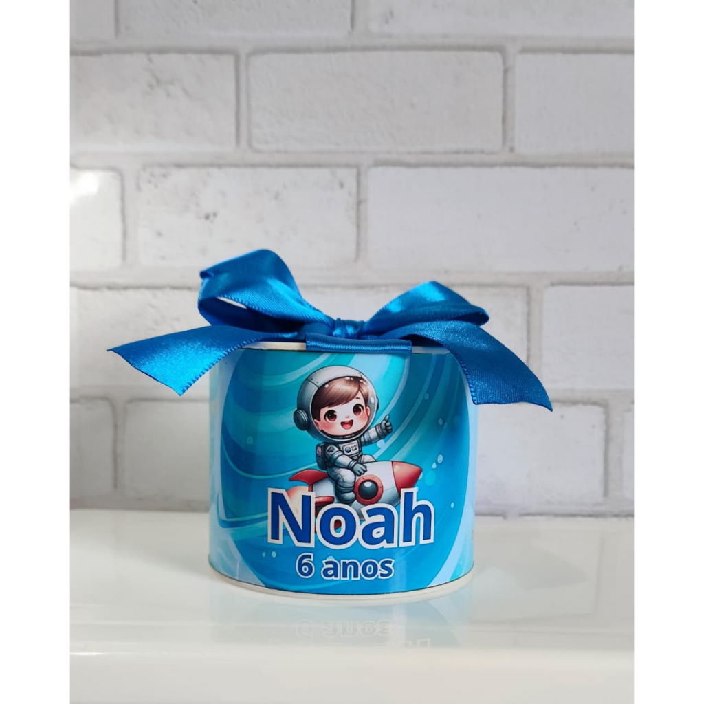 Kit Tubolatas personalizadas 5x6 - Lembrancinha de Aniversário Astronauta / Diversos temas, Maternidade, Chá de bebê, Ca