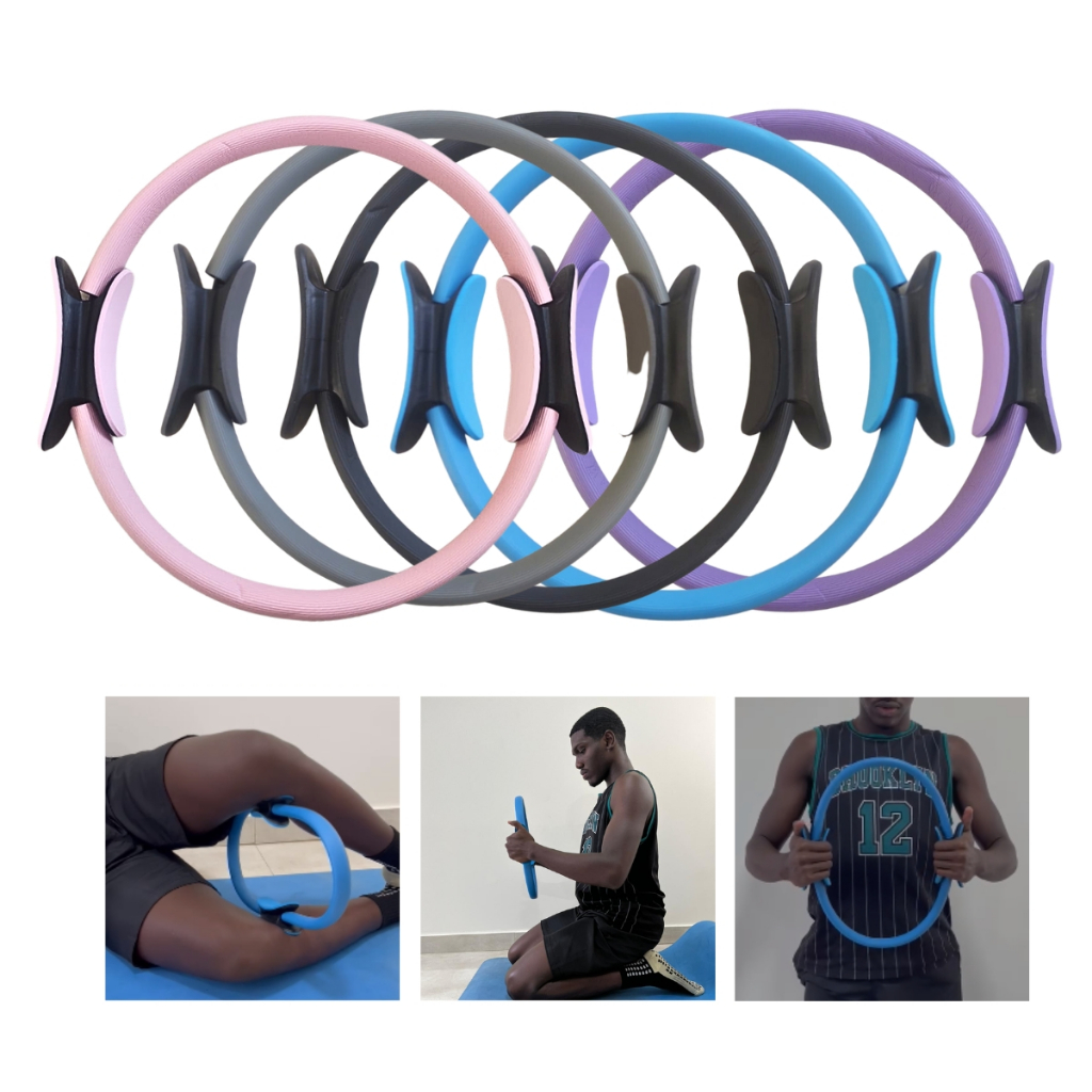 Anel Flexível Tonificador Pilates/Yoga Fitness para seu treino Kit com 10