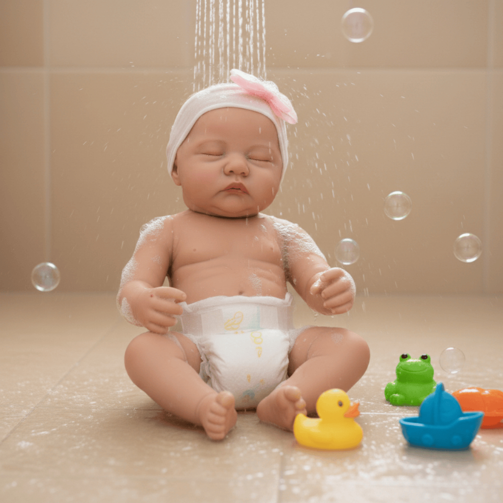 Boneca Bebê Reborn Realista 100% Siliconada Recém-Nascida que Pode Tomar — foto 5