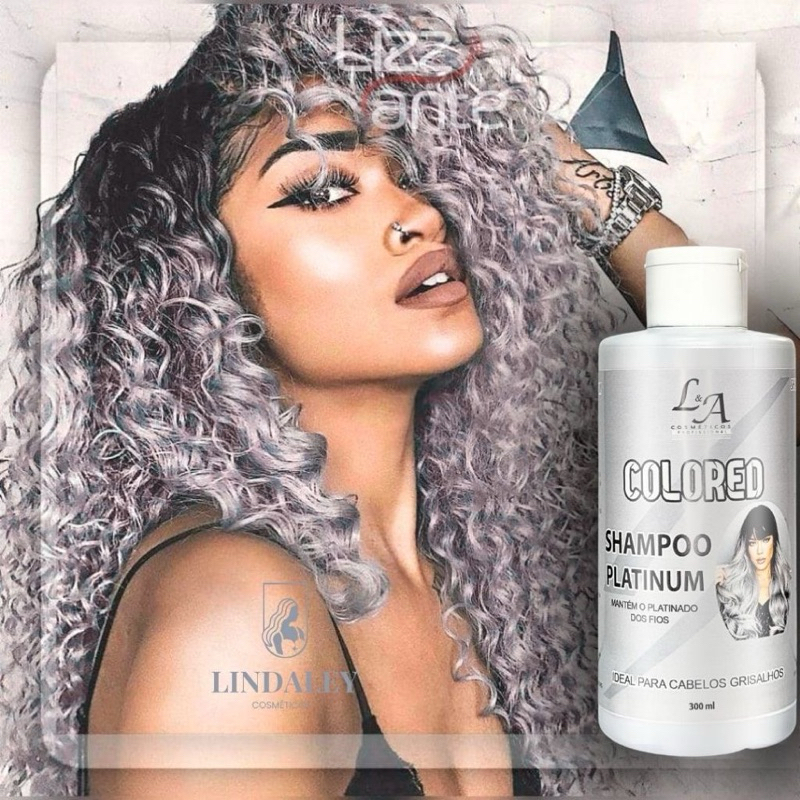 Shampoo Escurecedor Cabelos Brancos Tonalizante Colored 300ml Efeito 100% Natural Super Resultado