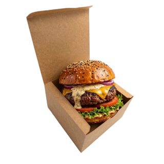 Caixa Embalagem para Hambúrguer Delivery  - Kit 100 Unidades em Oferta na Shopee