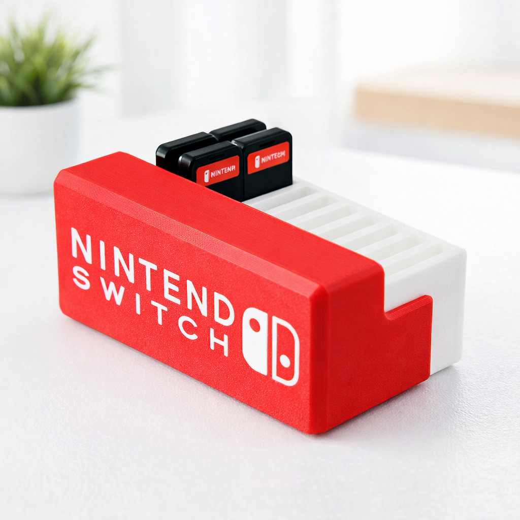 Porta Cartuchos Nintendo Switch para 10 Jogos | Case Organizador Game Card Holder Compacto | Estojo Porta Jogos Switch