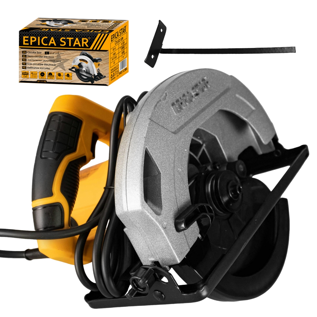 Serra Circular Elétrica EPICA STAR 7" 1500W - 220V Tomada Brasileira, Corte 45° Ajustável