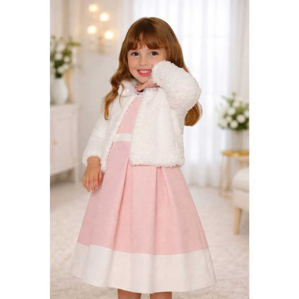 Bolero Com Gola Inverno Casaquinho Infantil Menina