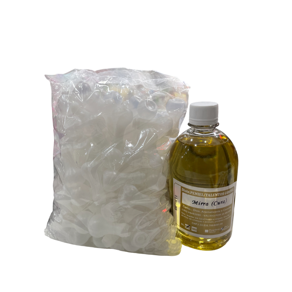 KIT DE ÓLEO DE UNÇÃO 500ML C/50 BOTIJAS