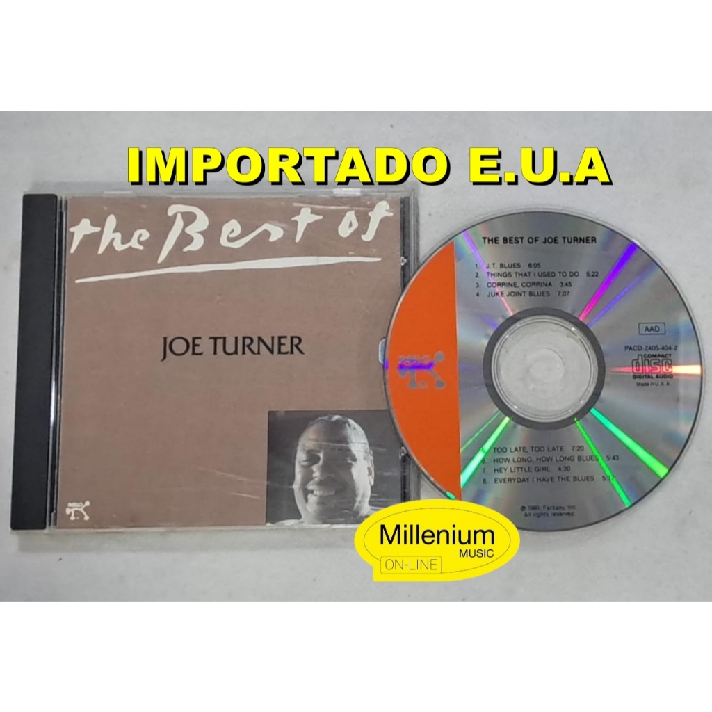 CD Joe Turner  The Best Of Joe Turner Importado U.S.A Original Gravadora Coloecionador Ótimo Estado