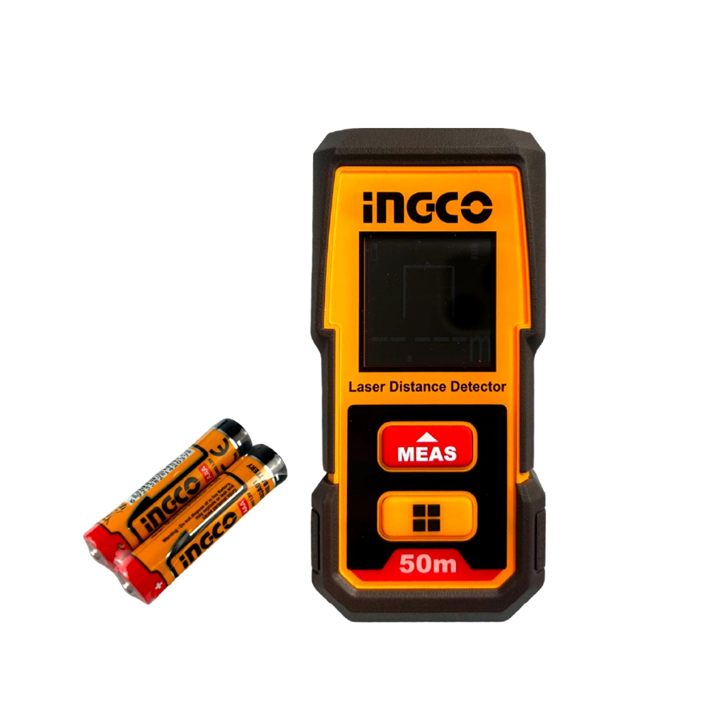 Trena a Laser 50m Ingco HLDD0508 Digital c/ Medição de Área Volume Pitágoras Alta Precisão Obras