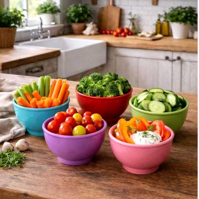 Cumbuca Bowl 400ml; Kit 3,5,10,15 ou 20un.  Plástico Resistente. Petisqueira/Sobremesa/Sopa/Caldo.