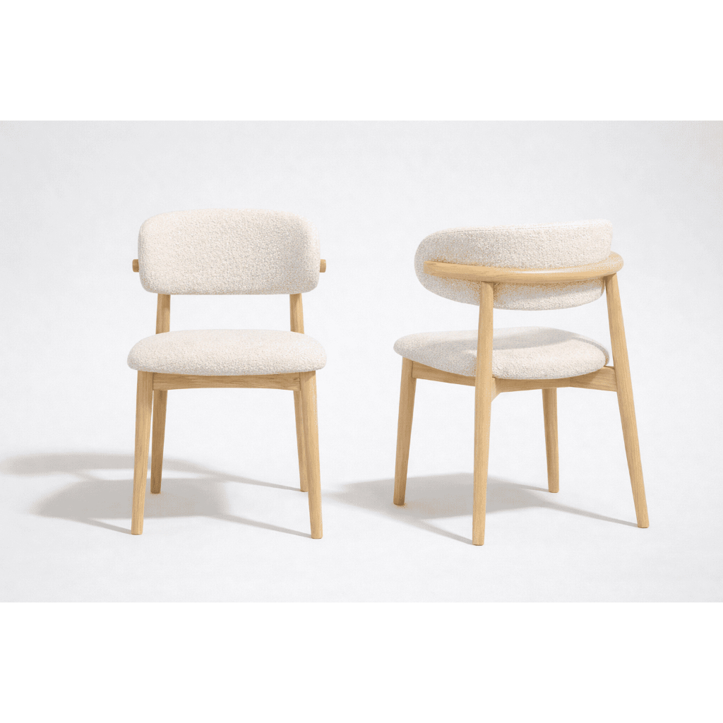 Kit 2 Cadeira Estofada Estrutura de Madeira Maciça Reforçada Moderna Decorativa Cadeira de Jantar Sala Estar Recepção em Oferta na Shopee