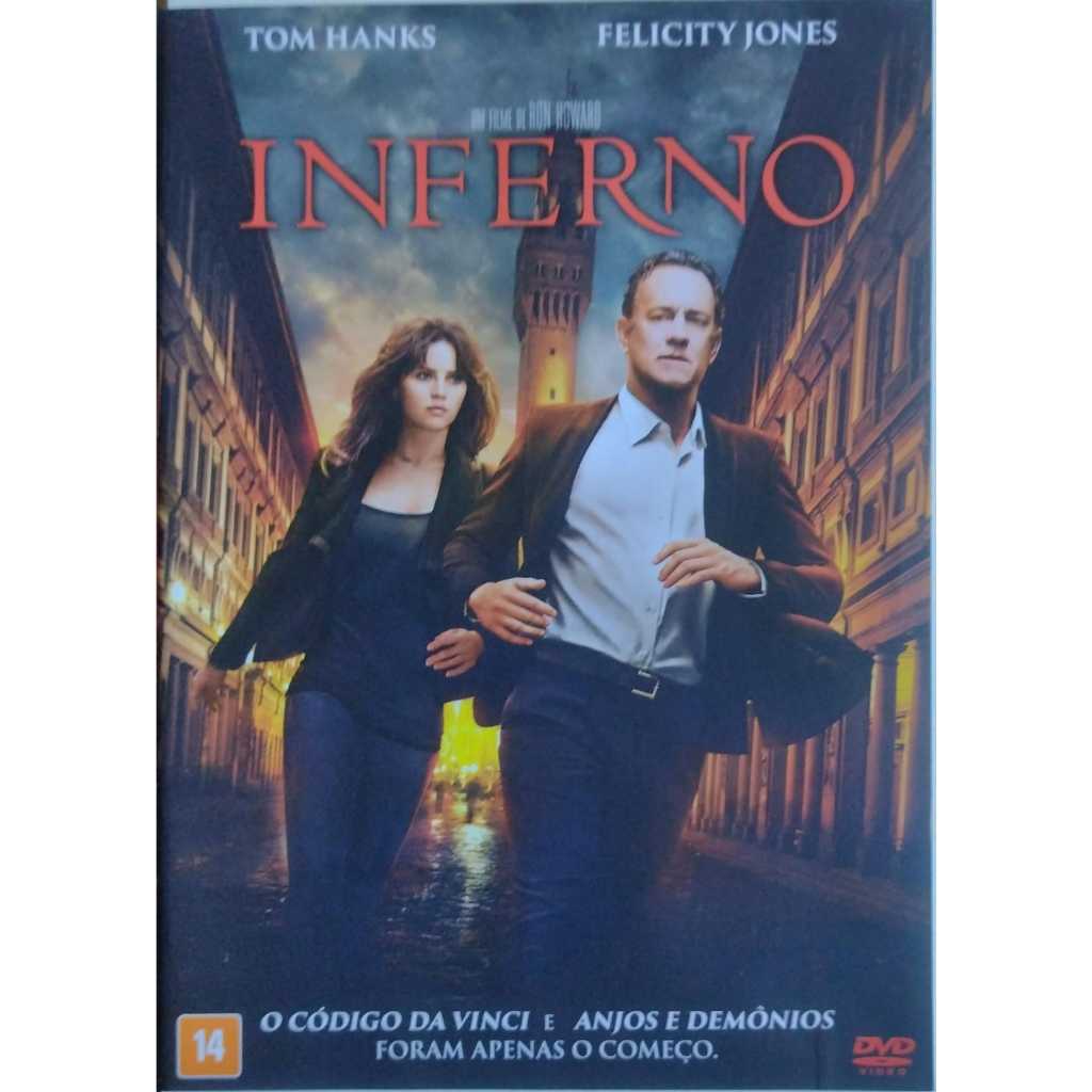 INFERNO DVD TOM HANKS  FELICITY JONES  DAN BROWN  RON HOWARD