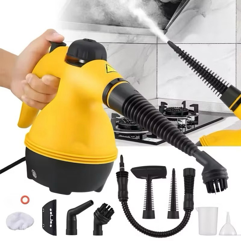 Limpador A Vapor Portátil De 1000 W Máquina Limpeza Pressurizada Alta Temperatura Com Cabeças Escova E Luvas Pa Esterili