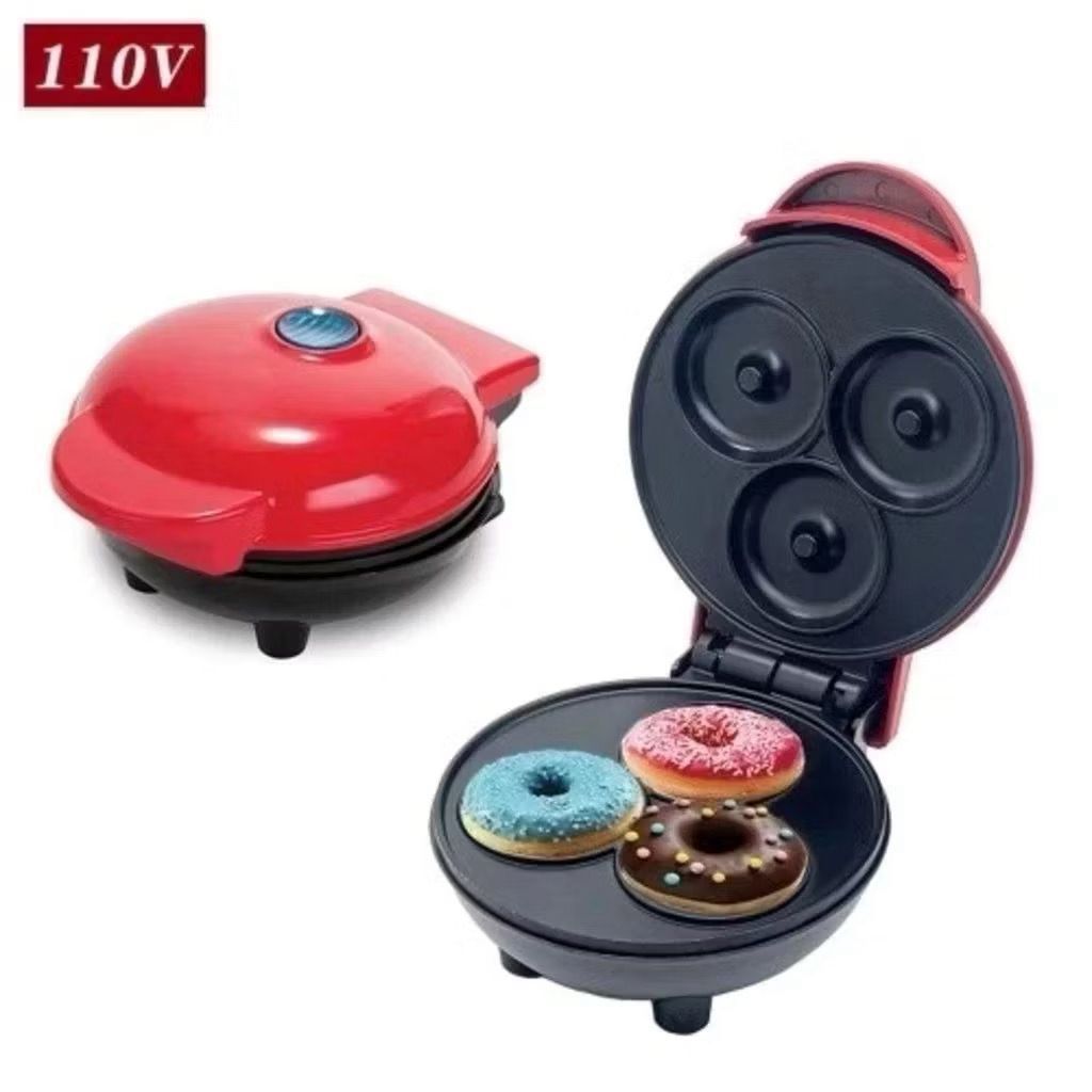 Máquina Elétrica de Donuts 110V 3 Cavidades – Faça Rosquinhas Rápido Fácil e Sem Bagunça