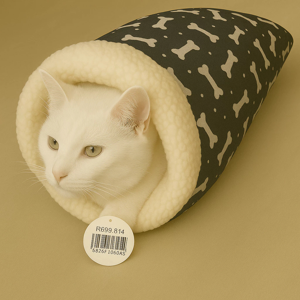 Saco de Dormir para Gatos Toca Pet Térmica Pelúcia Macia e Lavável