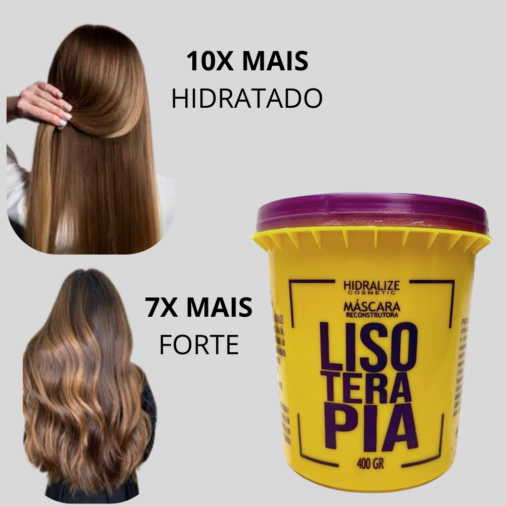 Máscara de Hidratação Capilar Lisoterapia 1 kg ou 500g Resultado Imediato