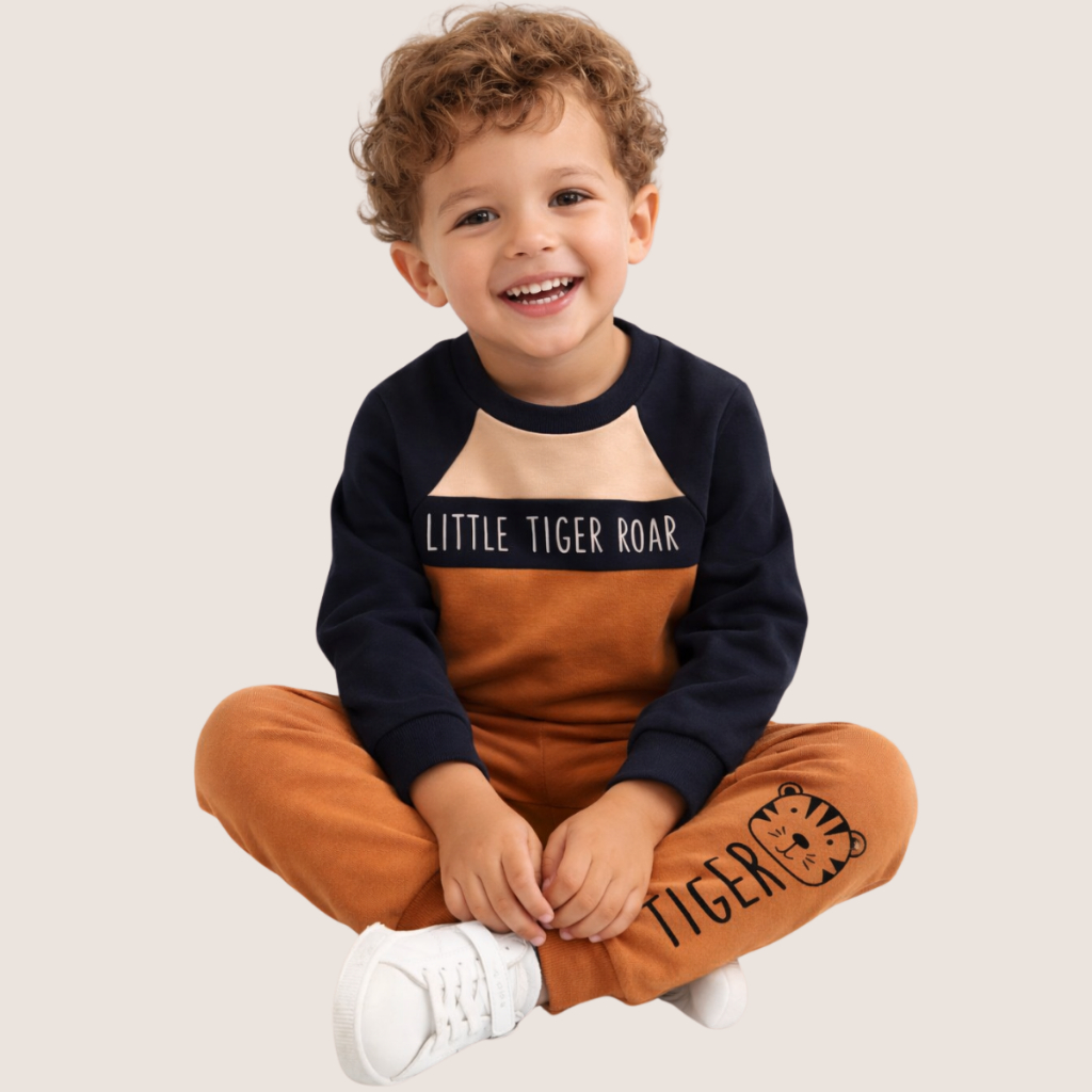 Conjunto Moletom Bebê Menino Agasalho Bebê Masculino Roupa de Frio Conjunto Moleton Inverno 100% Algodão
