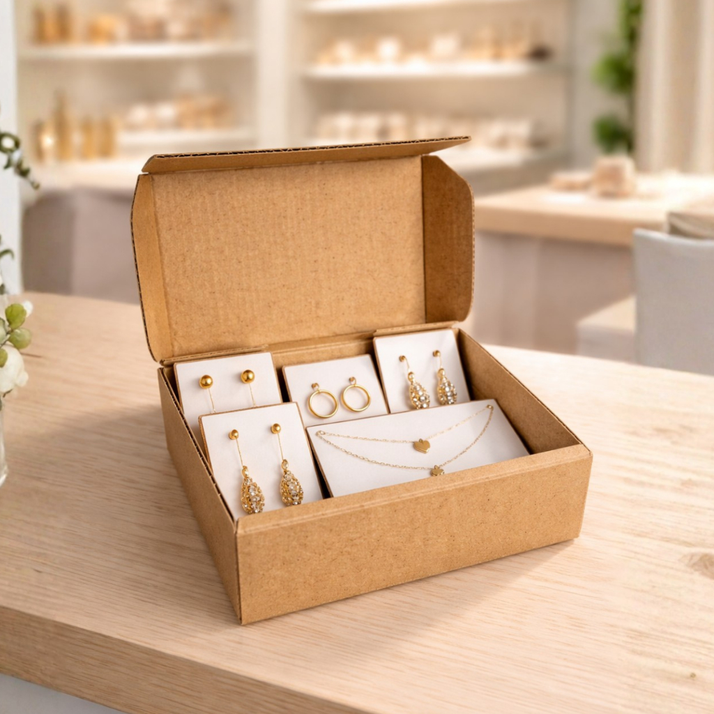 Kit 5 Caixas de Papelão Pac Mini 14x10x4 cm | Para Correios, Sedex e E-commerce | Pronta Entrega em Oferta na Shopee