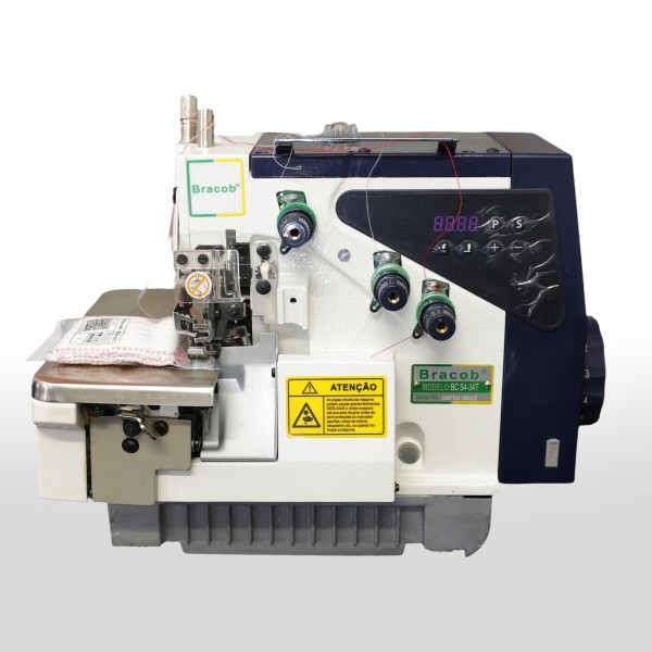 Máquina Overloque Bracob BC S4-3 AT Direct Drive Silenciosa Bivolt