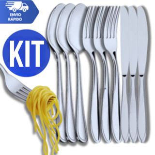 KIT Talheres Aço inox Faqueiro de Mesa Restaurantes Multifuncional em Oferta na Shopee