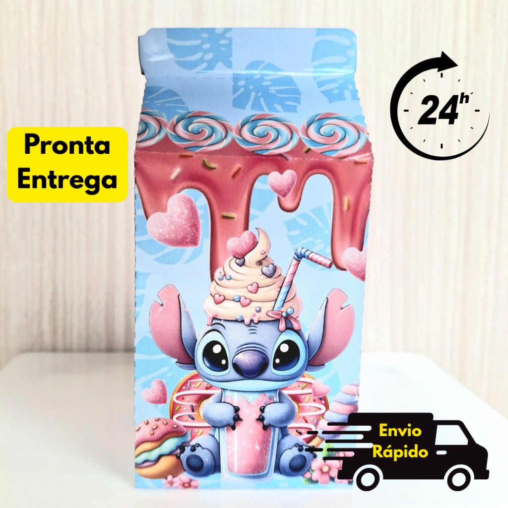 Kit Caixinha Milk Stitch Doce  Lembrancinha Personalizada  Festa Aniversáio PEGUE E MONTE