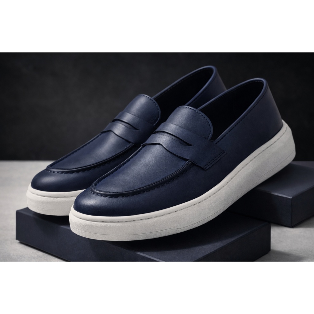 Sapato Oxford Masculino Mocassim Loafer Gravata Broge Couro Legítimo Premium Costurado