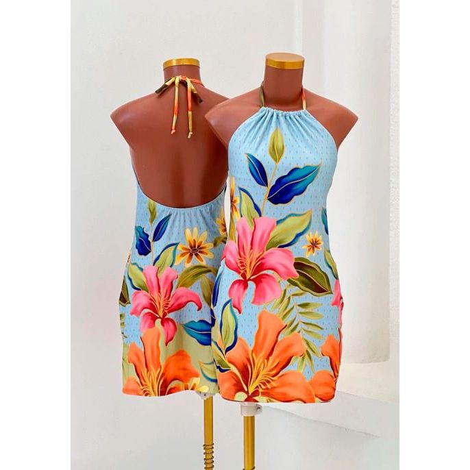 VESTIDO FEMININO CURTO FLORIDO,MODA FEMININA,VESTIDO FEMININO,VESTIDO.