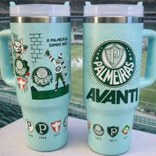 🟢 Copo Térmico Verdão 1.200ml com Tampa e Canudo – Oficial Avanti 💚⚽ em Oferta na Shopee