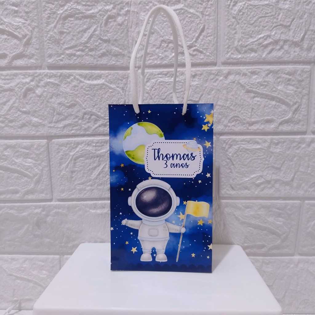 Sacolinha surpresa ASTRONAUTA MENINO/ PARA MONTAR/ lembrancinhas ASTRONAUTA MENINO/ personalizados ASTRONAUTA MENINO