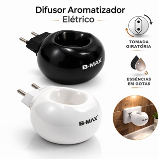 Difusor Aromatizador Elétrico Bivolt Porcelana Plug Giratório B-MAX em Oferta na Shopee