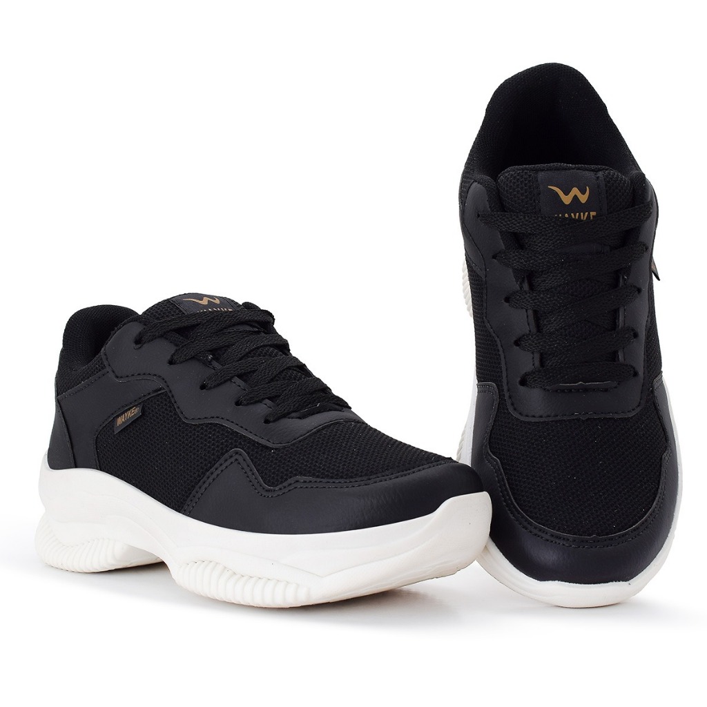 Tênis Casual Feminino Solado Alto Antiderrapante Academia Passeio Trabalho