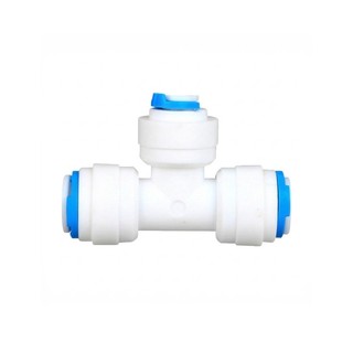 Conector União T Engate Rápido 3/8 x 1/4 x 3/8 para Mangueira Filtro Água