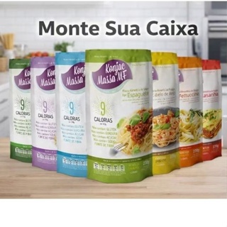 Kit Konjac Massas - Tipo  Macarrão Para Dieta em Oferta na Shopee