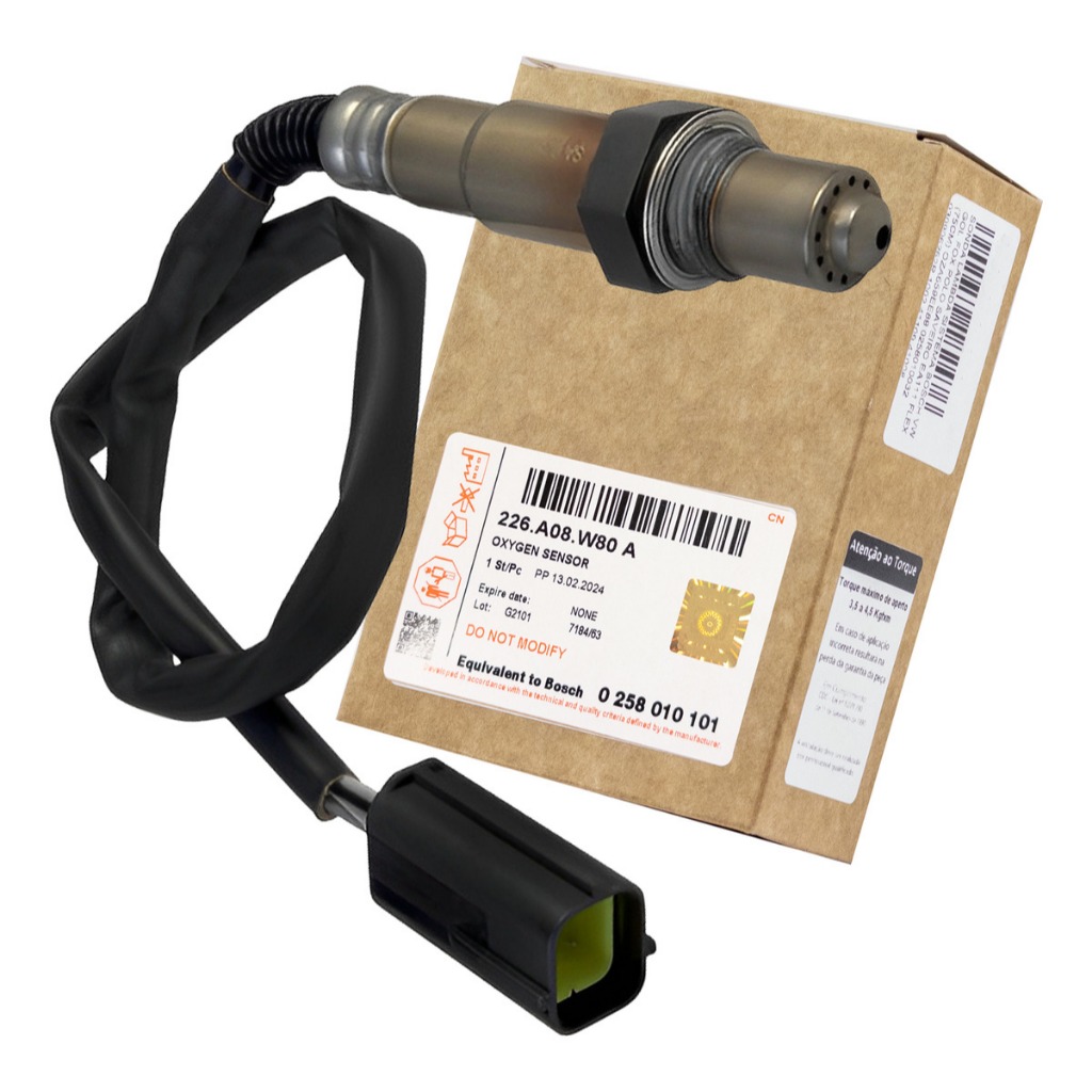 Sonda Lambda Nissan Grand Livina, Tiida, Sentra 1.8 2.0 16v Flex 2009 à 2014 – 226A08W80A / 0258010101 / 226908W80A