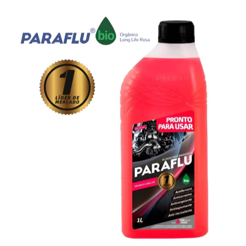 Aditivo Radiador 1 Litro Orgânico Rosa Bio Orgânico 10-3004 PRONTO PARA USO Paraflu