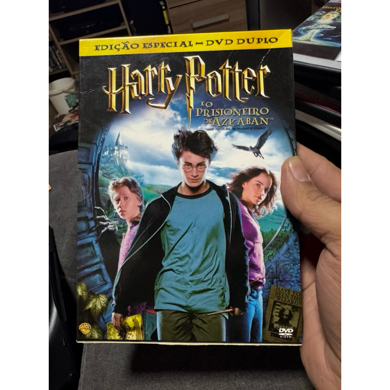 dvd duplo Harry Potter e o prisioneiro de Azkaban c/ Luva - raro - dublado - foto reais