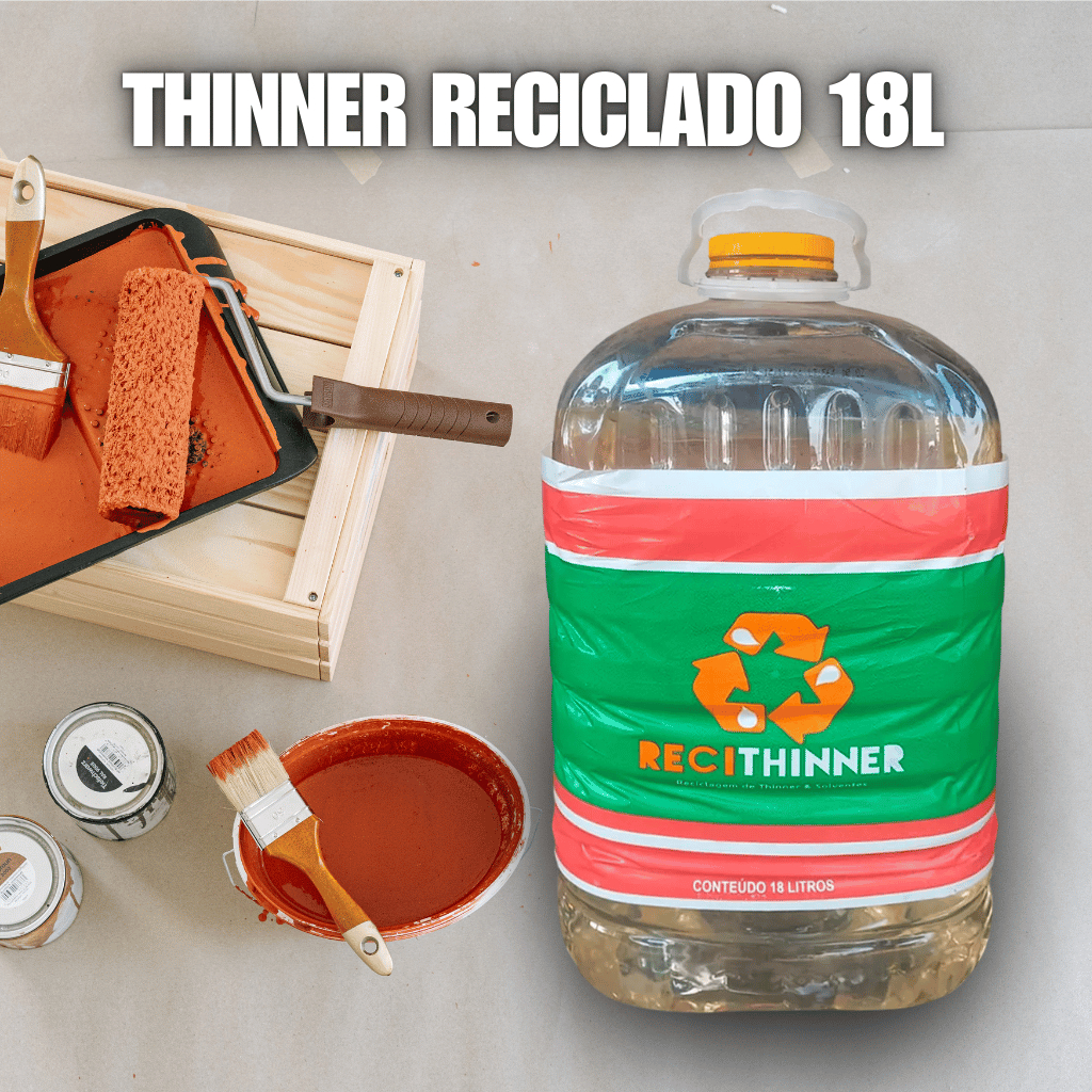 Thinner 18L Limpeza de Ferramentas e Diluição de Tintas em Obras Serviços e Pintura Profissional