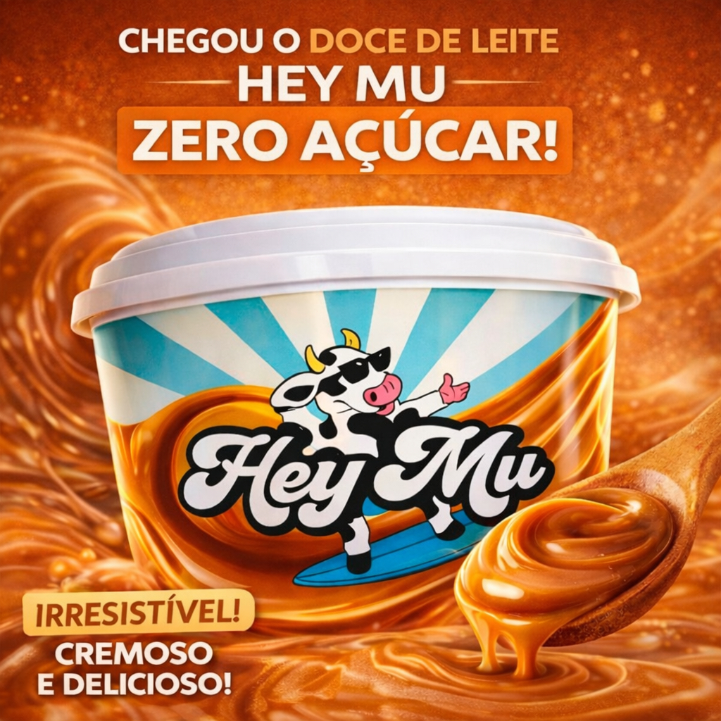 Doce De Leite 250g Hey Mu Mais Vendido Original Zero Açucar