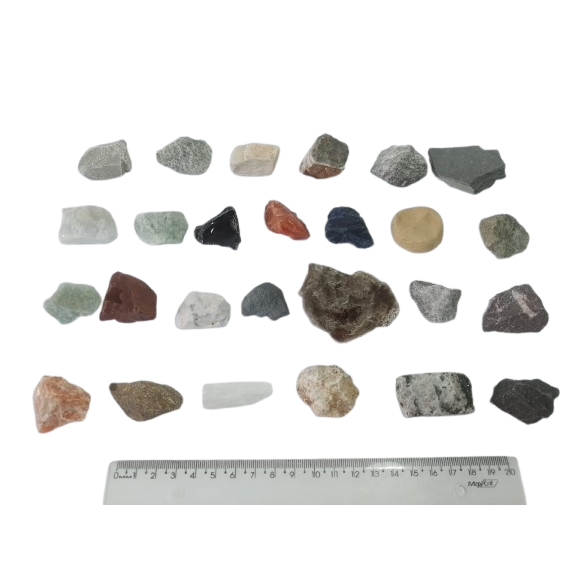 Coleção 14 Rochas e 12 Minerais