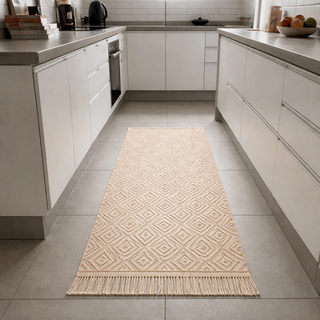 Passadeira Moderna Colorida 50x140cm para Cozinha e Sala – Antiderrapante, Confortável e Lavável