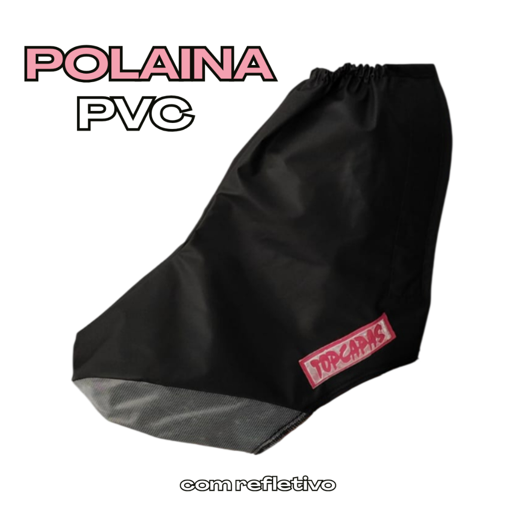 Galocha Polaina PVC Impermeável Chuva Motoboy Proteção Feminina e Masculina Tamanho Ajustável