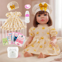 Boneca Bebê Reborn Realista 100% Silicone Menina Original Pode dar Banho