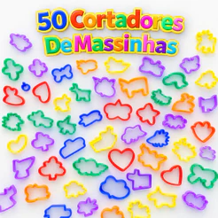 50 Cortador de Massinha de Modelar p/ Kit Festa Lembrancinha Infantil Prenda
