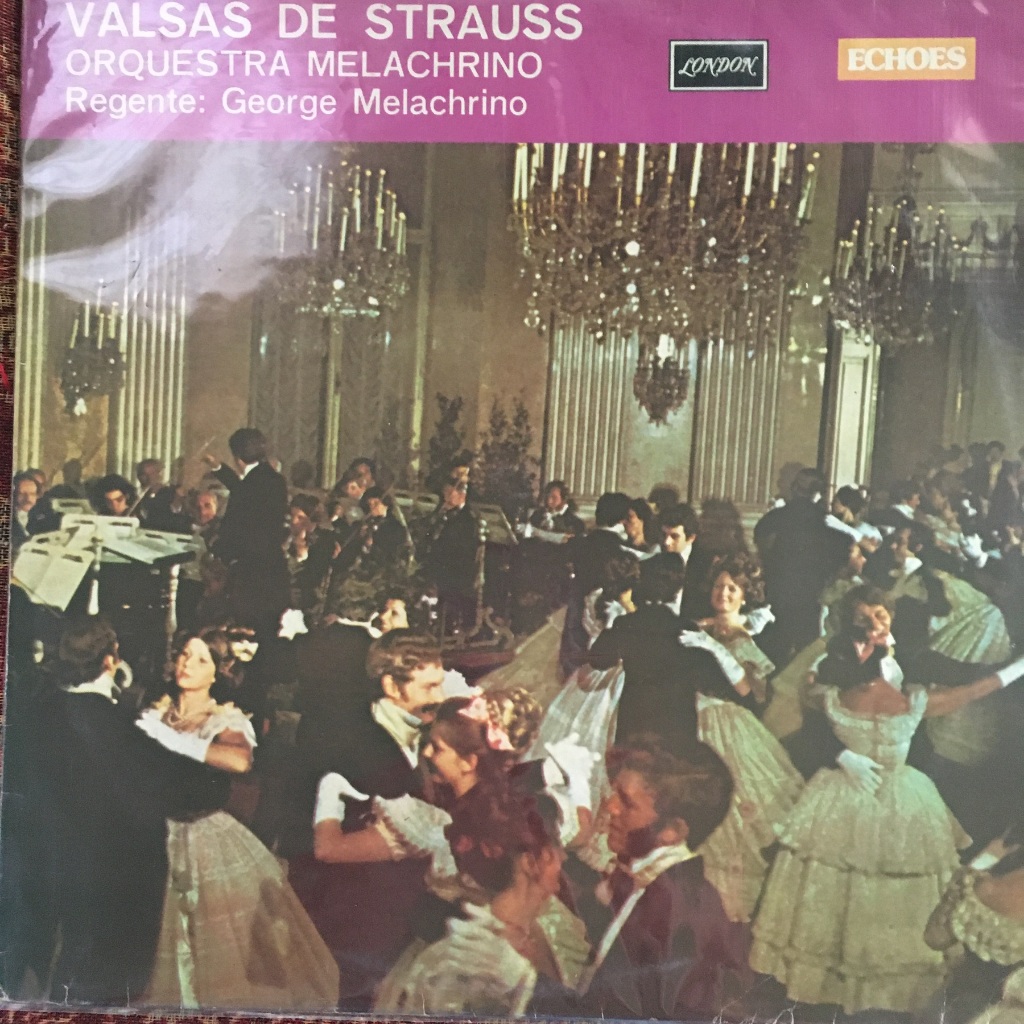 Disco vinil Valsas de Strauss; Orquestra Melachrino; 1959