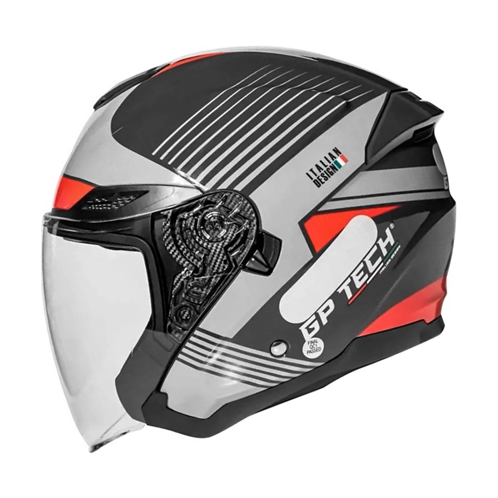 Capacete Aberto Gp Tech OF669 Air Fosco Com Viseira Interna Fumê