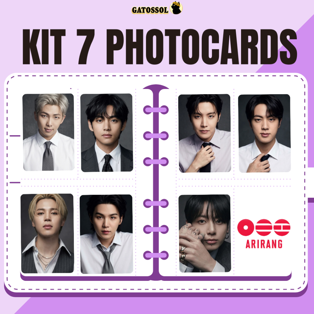 BTS KIT 7 PC Mini fotos Plastificado FANMADE - ARMY - K-pop PHOTO