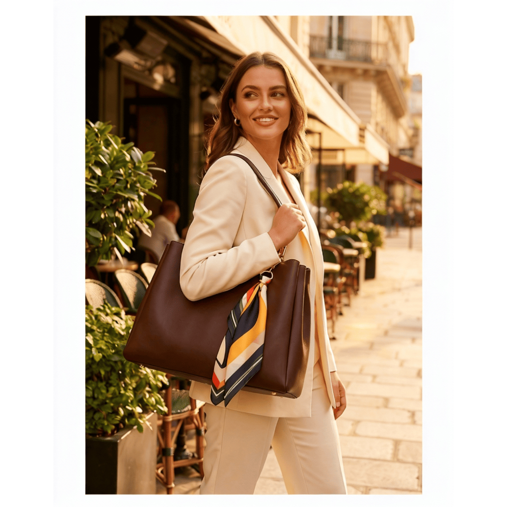 Chaveiro Lenço Feminino 25x25 Com Mosquestão Dourado Para Bolsas Acessórios Abstrato Terra — imagem 2 de 2