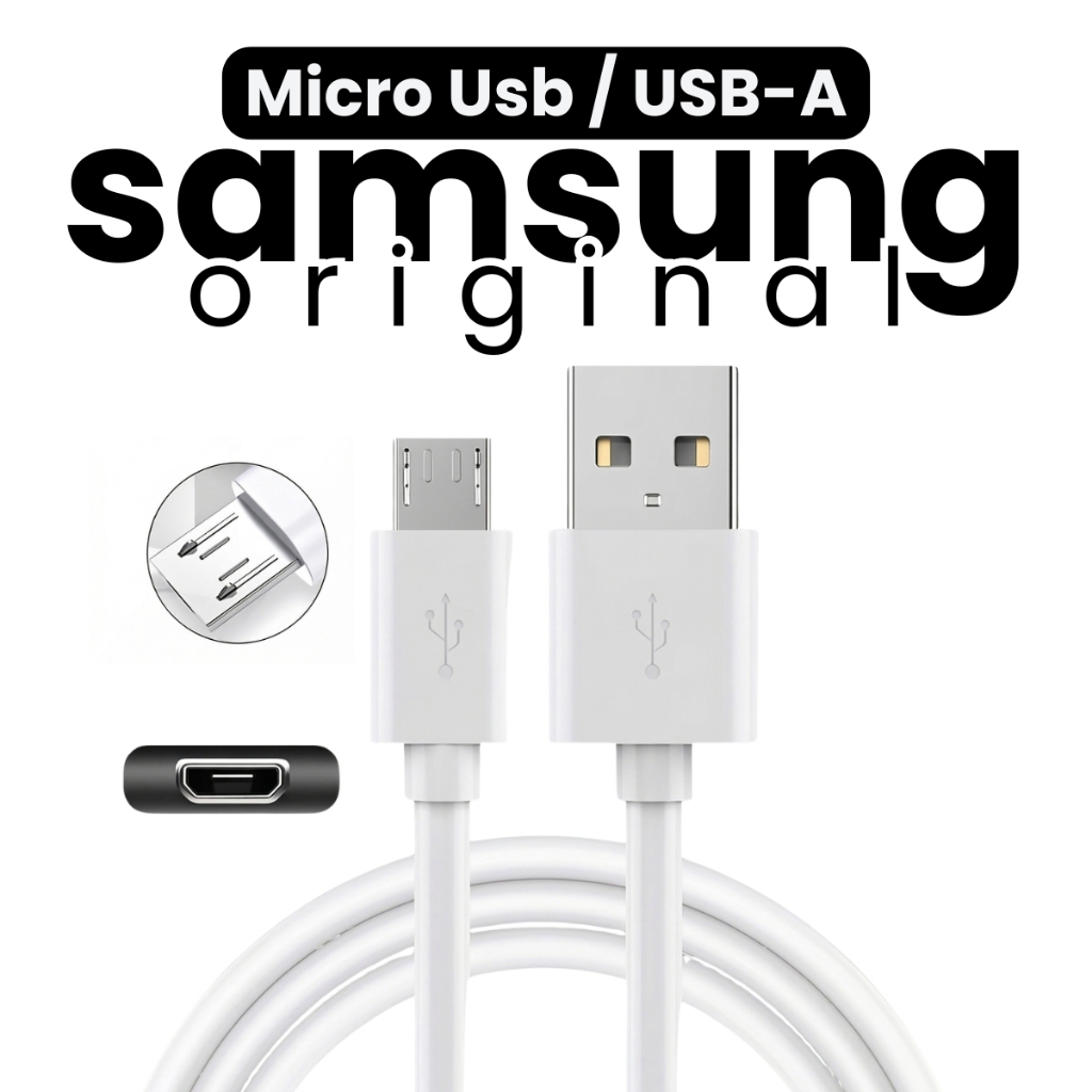 Cabo Micro USB Samsung V8 A01 A01 CORE A03 A03 CORE J2 J3 J4 J5 J6 J7 J8 S6 S7