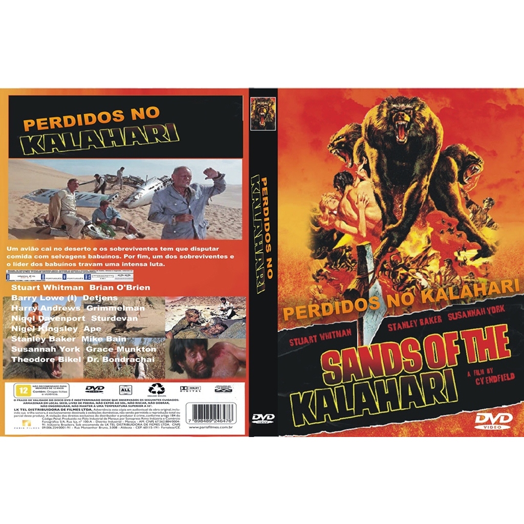Perdidos No Kalahari (1965) Stuart Whitman cult Legendado AUTORADO FÃ MADE  Um avião cai no deserto e os sobreviventes t