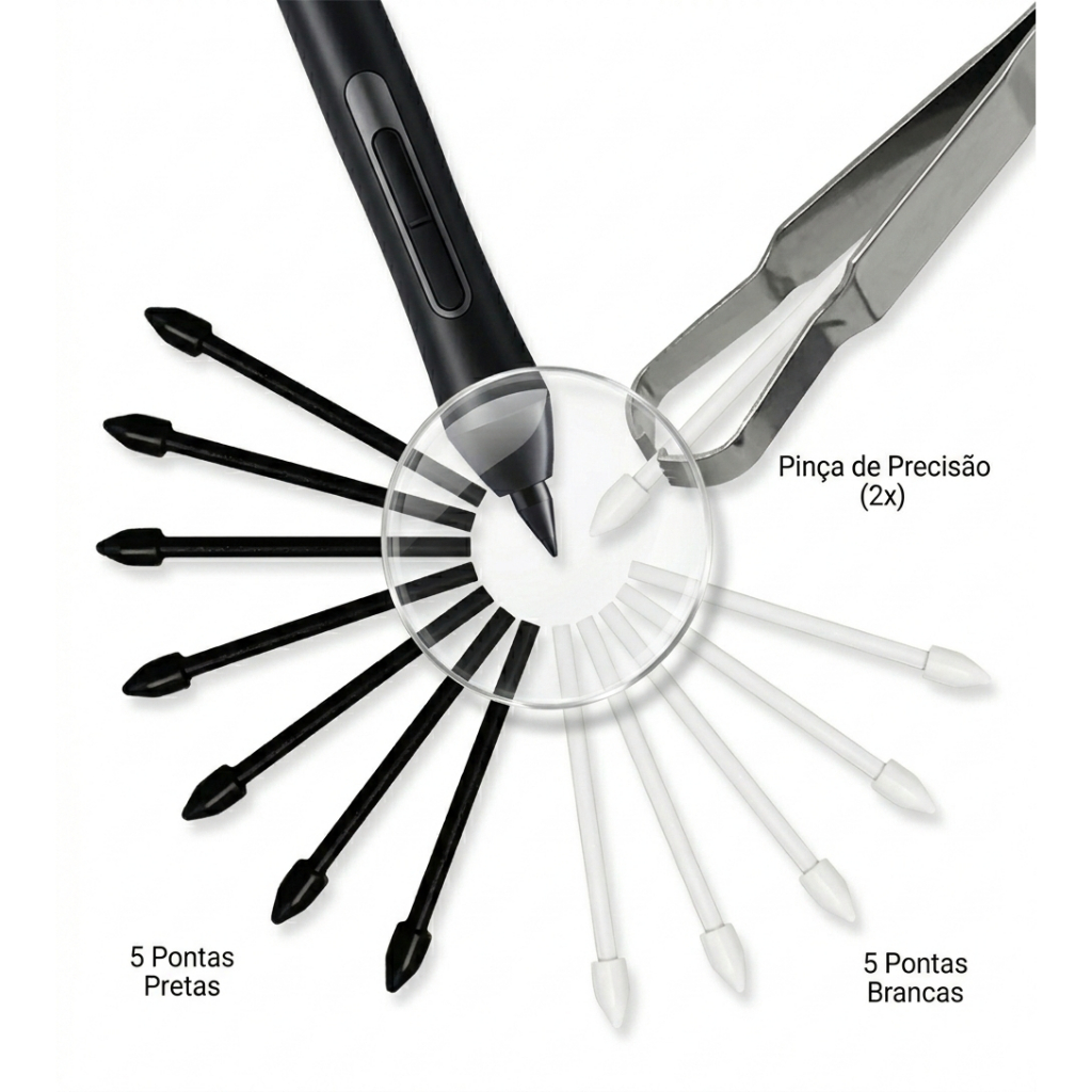 KIT 5 Pontas S Pen De Reposição + Extrator Samsung Galaxy Tab S7 S8 S9 S23 S24 Ultra em Oferta na Shopee